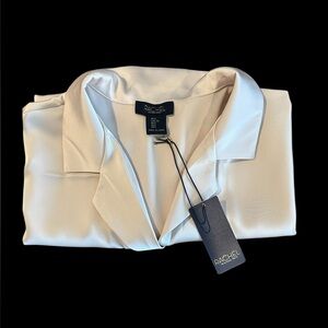 NWT Rachel Zoe Women's Short Sleeve blouse size L